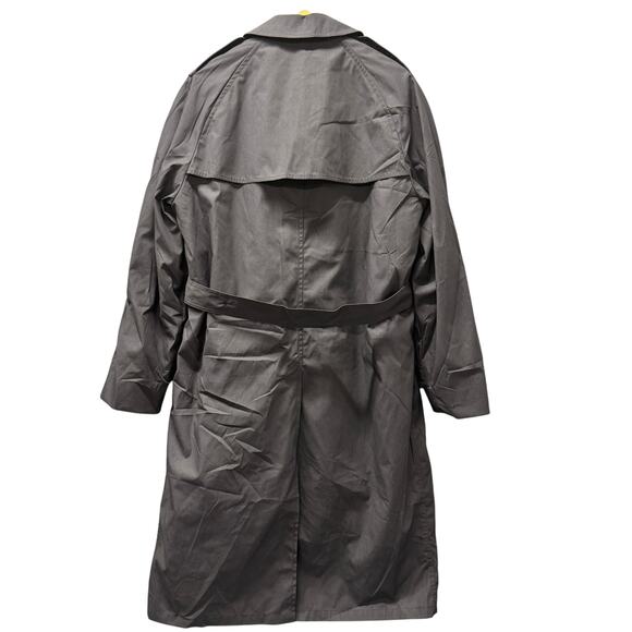 Military Trench Coat Mens 40L Black Defense Logistics Agency Garrison Collection - Picture 3 of 8
